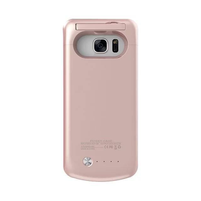 Ultra Slim Backup External Battery Charger Case Powerbank Cover For Samsung Galaxy S7 G9300 4200mAh /S7 Edge G9350 5200mAh-rosegold for S7-JadeMoghul Inc.