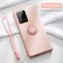 Ultra-thin Silicone Magnetic Holder Phone Case For Samsung Galaxy S20 S10 E 5G S9 S8 Note 20 10 9 Plus Stand Ring Bracket Cover JadeMoghul Inc. 