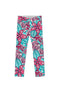 Under The Sea Under The Sea Lucy Cute Green Pink Printed Leggings - Girls Lucy Leggings