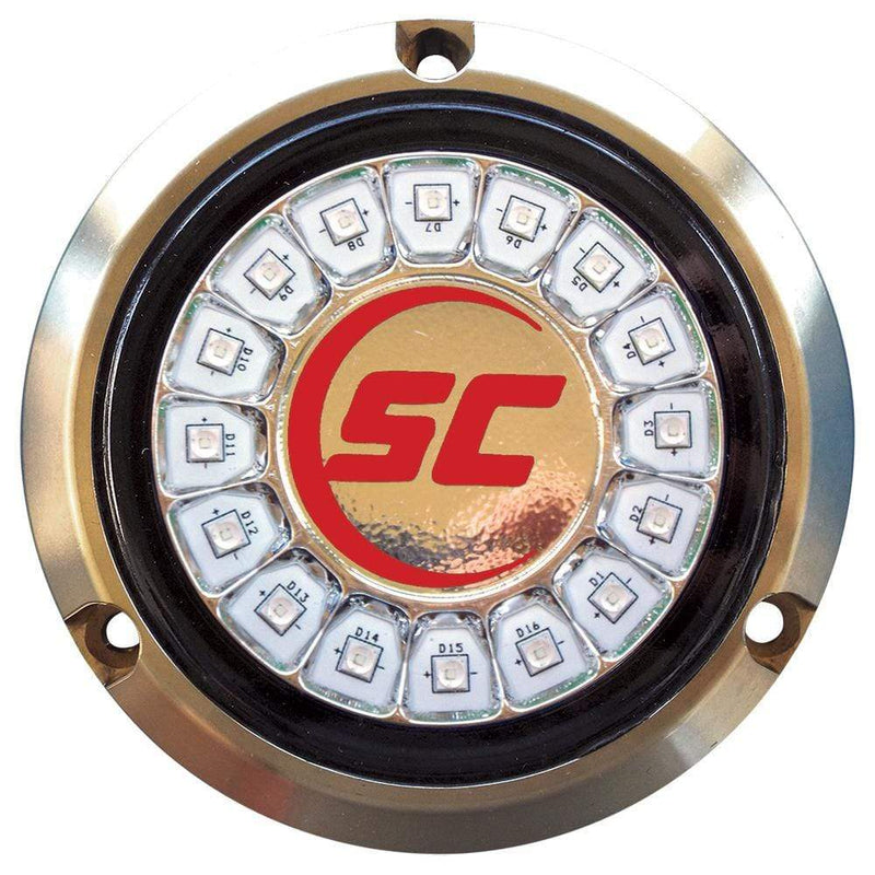 Underwater Lighting Shadow-Caster Cool Red Single Color Underwater Light - 16 LEDs - Bronze [SCR-16-CR-BZ-10] Shadow-Caster LED Lighting