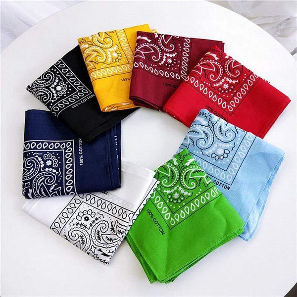 Unisex Cotton Blend Hip Hop Bandana Headwear Hair Band Scarf Neck Wrist Wrap Band Magic  Head Square Scarf JadeMoghul Inc. 