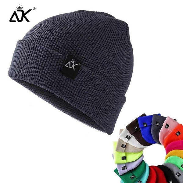 Unisex Hats Knitted ADK Tags Cap Woman Beaines For Winter Breathable Men Gorras Simple Hats Warm Solid Casual Lady Beanies JadeMoghul Inc. 