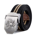 Unisex Tactical Belt / High Quality Military Belt-Black Stripes-110cm-JadeMoghul Inc.