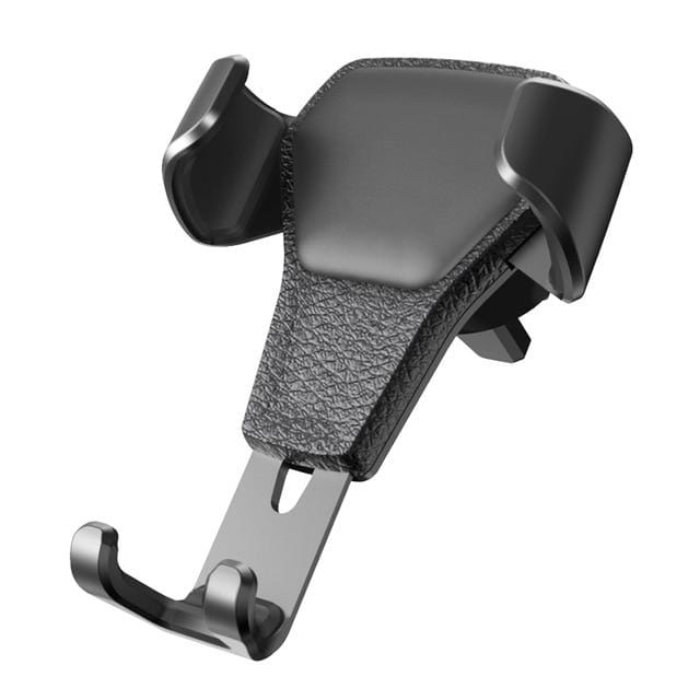 Universal Car Phone Holder Leather Gravity Car Bracket Air Vent Stand Mount For iPhone 8 XS XR Samsung Support Telephone Voiture AExp