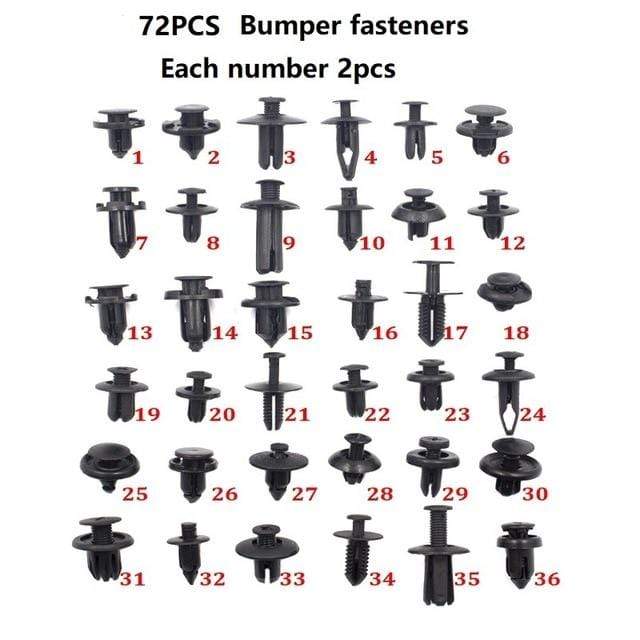 Universal Mixed Auto Car Self-tapping Screw Metal U-Type Base Iron Fender Bumper Leaf board Fastener Grommet Clip JadeMoghul Inc. 