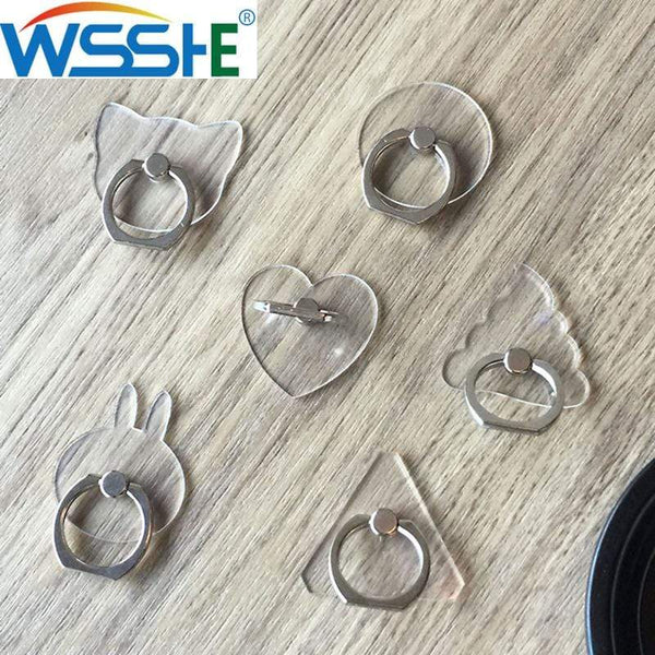 Universal Stent Mobile Phone Holder Stand Finger Ring Magnetic For cute Cell Smart Phone Transparent holder for iphone XS MAX 8 JadeMoghul Inc. 