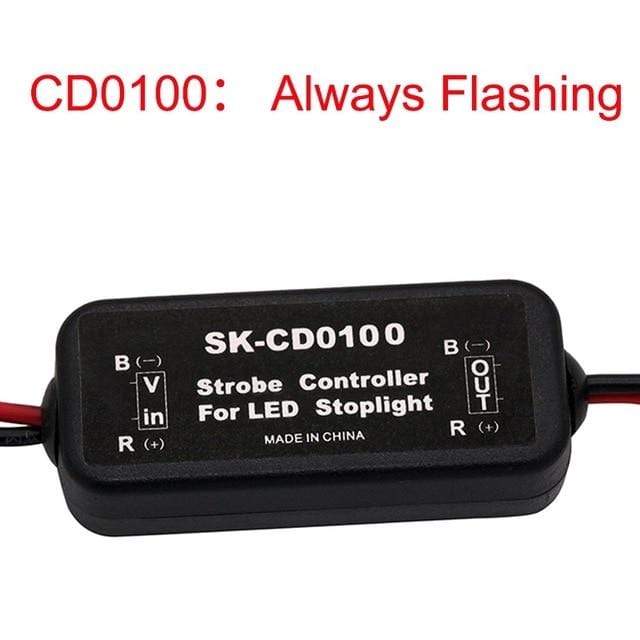 Universal Strobe Controller Brake Light Flasher Module Flashing Back Rear Brake Light 9-30V LED Flash Tail Stop Accessories JadeMoghul Inc. 