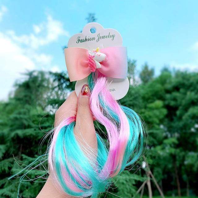UNTAMED Children Colorful Wig Hairpins Hair Accessories Kids Girls Hairclip Fake Hair Twist Braid Headdress Hair Clips Barrettes JadeMoghul Inc. 