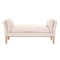 Upholstered Bench, Bisque Cream