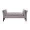 Upholstered Bench, Gray