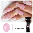 UR SUGAR 15ml Poly UV Nail Gel Kit Acrylic Set Extend Fast Builder UV Gel Slip Solution Nail Form Nail Art Brush Nail Tool Kit AExp