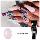 UR SUGAR 15ml Poly UV Nail Gel Kit Acrylic Set Extend Fast Builder UV Gel Slip Solution Nail Form Nail Art Brush Nail Tool Kit AExp