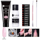 UR SUGAR 5pcs/Set  Nail Polish Gel Nail Kit 15ml Quick Building  UV Nail PolishGel Extensions Acrylic Gel Nail Art Set AExp