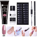 UR SUGAR 5pcs/Set  Nail Polish Gel Nail Kit 15ml Quick Building  UV Nail PolishGel Extensions Acrylic Gel Nail Art Set AExp