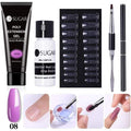 UR SUGAR 5pcs/Set  Nail Polish Gel Nail Kit 15ml Quick Building  UV Nail PolishGel Extensions Acrylic Gel Nail Art Set AExp