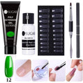 UR SUGAR 5pcs/Set  Nail Polish Gel Nail Kit 15ml Quick Building  UV Nail PolishGel Extensions Acrylic Gel Nail Art Set AExp