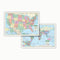 US & WORLD POLITCAL ROLLED MAP SET-Learning Materials-JadeMoghul Inc.