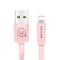 USAMS Phone Charge Cable for iPhone 5/5s/5se/6/6s USB Data Cable for Apple 8Pin Noodle Shape Elegant Sync Data Transfer Cable