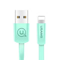 USAMS Phone Charge Cable for iPhone 5/5s/5se/6/6s USB Data Cable for Apple 8Pin Noodle Shape Elegant Sync Data Transfer Cable