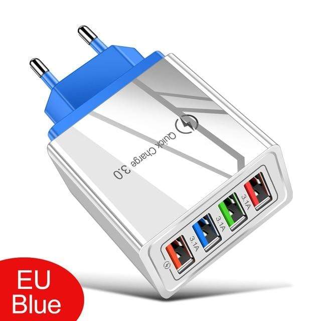 USB Charger Quick Charge 3.0 4.0 QC3.0 Fast Charging Mobile Phone Charger For iPhone X Samsung Xiaomi Huawei Tablet Wall Adapter AExp