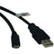 USB 2.0 Hi-Speed A-Male to Micro B-Male Cable (3ft)