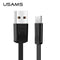 USB Type c cable, USAMS Original Data Sync Flat USB C Cable for Samsung s9 s8 USB cable 2A faster charger cable usb type c