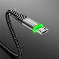 USLION 3A Micro USB Cable 0.5m/1m/2m Data Sync Fast Charging Wire For Samsung Huawei Xiaomi Note Tablet Android USB Phone Cables AExp