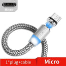 USLION 3M Magnetic Micro USB Cable For Samsung Android Mobile Phone Type-c Charging For iPhone XS XR 8 Magnet Charger Wire Cord JadeMoghul Inc. 