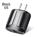 USLION Quick Charge QC 3.0 USB US EU Charger Universal Mobile Phone Charger Wall Fast Charging Adapter For iPhone Samsung Xiaomi AExp