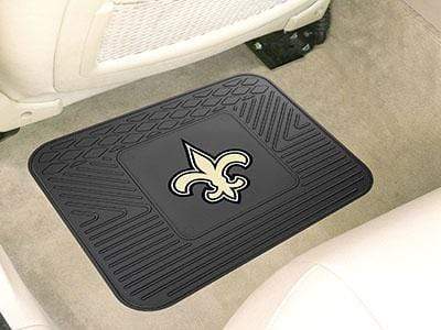 Utility Mat Rubber Floor Mats NFL New Orleans Saints Utility Car Mat 14"x17" FANMATS