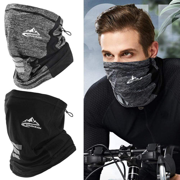 UV Protection Ice Silk Face Cover Neck Tube Outdoor Sports Bandana Scarf Breathable Hiking Scarf Neck Gaiter Bandana AExp