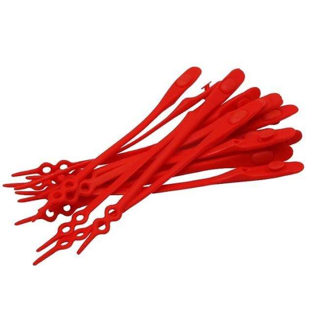 V-tie 14pcs/pack Waterproof silicone shoelace safty shoes accessories  round elastic shoelaces no tie sport shoelaces JadeMoghul Inc. 