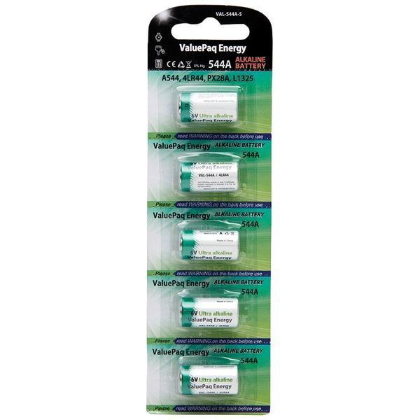 ValuePak Energy 544A Alkaline Cylindrical Cell Batteries, 5 pk-Round Cell Batteries-JadeMoghul Inc.