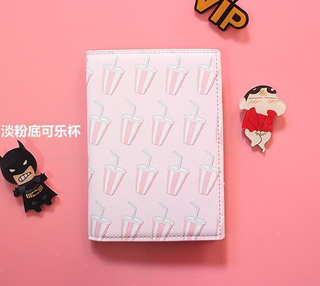 Various Fruit Travel Passport Cover 14*10CM PU Leather Passport holder Credit Card Holder,Card Bag,Business Porte Carte Simple AExp