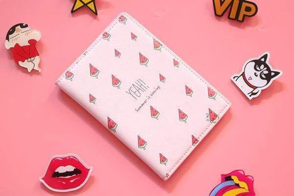 Various Fruit Travel Passport Cover 14*10CM PU Leather Passport holder Credit Card Holder,Card Bag,Business Porte Carte Simple AExp