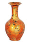 Vases Black Vase - 10'.25" X 10'.25" X 18" Copper W/ Black Show-Through Ceramic Foiled & Lacquered Ceramic Vase HomeRoots
