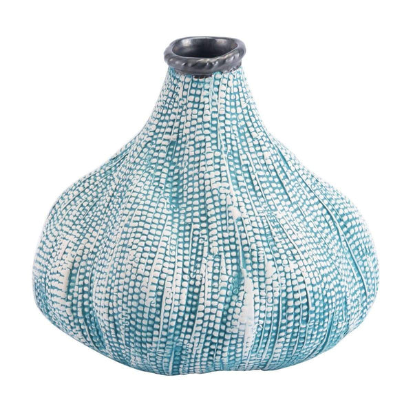 Vases Ceramic Vase - 10" x 10" x 9.3" Teal, Ceramic, Small Vase HomeRoots
