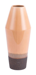 Vases Ceramic Vase - 7.1" x 7.1" x 16.1" Light Orange, Ceramic, Medium Vase HomeRoots