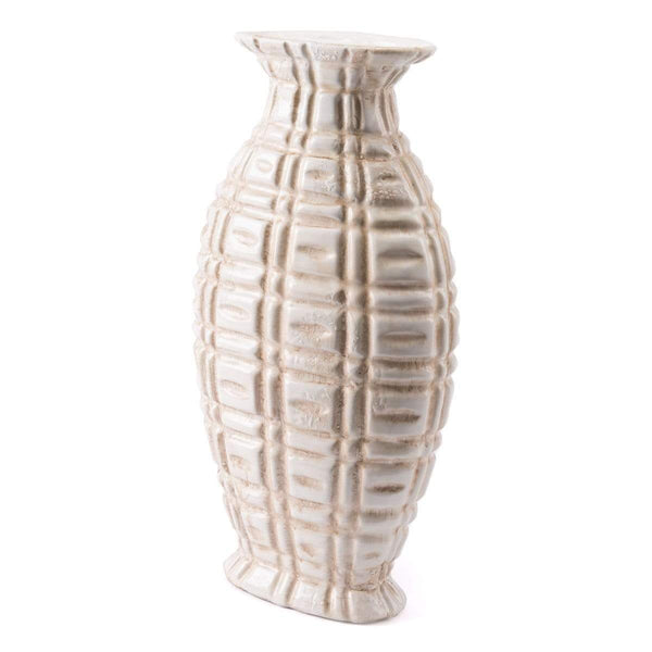 Vases Cheap Vases - 7.3" x 4.1" x 14" Ivory, Ceramic, Tall Vase HomeRoots