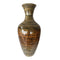 Vases Decorative Vases - 12" X 12" X 25" Black And Gold Bamboo Spun Bamboo Floor Vase HomeRoots