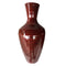 Vases Decorative Vases - 14" X 14" X 29'.5" Red Lacquer Bamboo Spun Bamboo Floor Vase HomeRoots