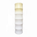 Vases Decorative Vases - 7" X 7" X 24" Gray Bamboo  Chute Vase HomeRoots