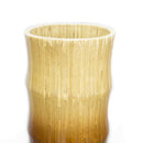 Vases Decorative Vases - 7" X 7" X 24" Turquoise, Copper and Bronze Bamboo  Chute Vase HomeRoots