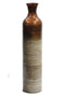 Vases Decorative Vases - 7" X 7" X 32" Metallic Orange & Natural Bamboo  Spun Bamboo Bottle Vase HomeRoots