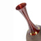 Vases Decorative Vases - 9'.75" X 9'.75" X 24'.5" Copper, Red and Gold Bamboo, Metal Spun Bamboo Vase with a Band HomeRoots