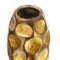 Vases Flower Vase - 7" X 7" X 13" Turquoise, Copper and Bronze Ceramic Table Vase HomeRoots