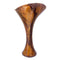 Vases Flower Vase - 8'.25" X 4'.5" X 12'.25" Copper, Brown, Amber Ceramic Foiled & Lacquered Trumpet Vase HomeRoots