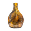 Vases Flower Vase - 8'.5" X 4'.25" X 14" Turquoise, Copper and Bronze Ceramic Table Vase HomeRoots