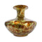Vases Gold Vase - 10'.25" X 10'.25" X 9'.5" Gold, Green, Red Ceramic Foiled & Lacquered Rotund Vase HomeRoots