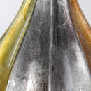 Vases Gold Vase - 10" X 10" X 18" Copper, Gold, Pewter Ceramic Foiled & Lacquered Ridged Teardrop Vase HomeRoots